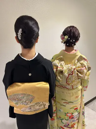 ミディアム Delight ヘアメイク着付けのヘアスタイル