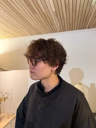 パーマ メンズ casi所属・メンズパーマ／ボブ 星本広海のヘアスタイル