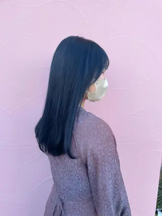 セミロング ひなた 艶カラー/渋谷のヘアスタイル