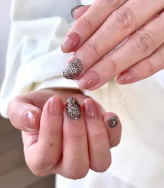 ネイル 大人可愛いネイル🎗 Hinaのネイルデザイン