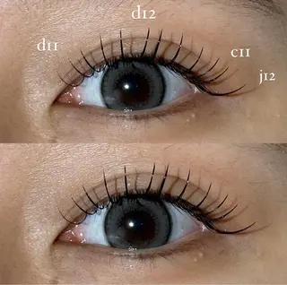 マツエク・マツパ NORA hinataのマツエク・マツパデザイン