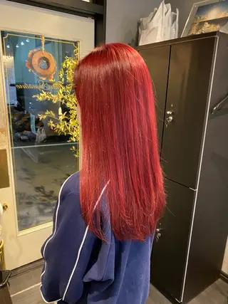 ロング カラー パーマ ヘアアレンジ メンズ キッズ HairSignature所属・ブリーチ指名神戸 No.1美容師RENのヘアスタイル