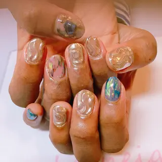 ネイル La neige* yuki 🥯🍑のネイルデザイン