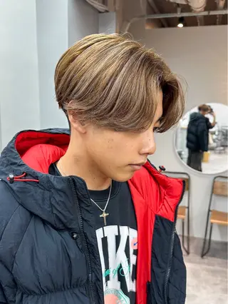 ショート カラー メンズ メンズパーマ メンズ特化ryoのヘアスタイル