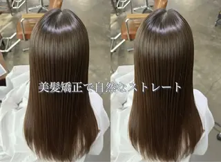 ロング カラー パーマ 🌈髪質改善💕 縮毛矯正✨青木まで✨のヘアスタイル