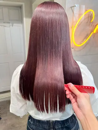 ロング カラー 艶ハイトーン/ 輝保🤍✨のヘアスタイル