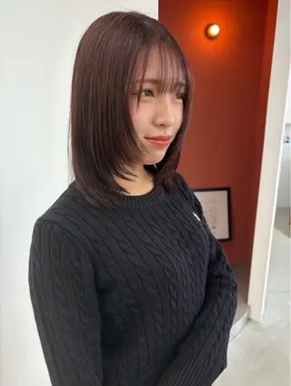 ミディアム カラー runa|color 🩰straightのヘアスタイル