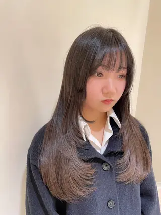 ロング 🍒顔周り/レイヤー /韓国風/アリサ🍒のヘアスタイル