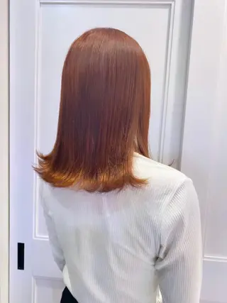 セミロング カラー Ayuna /透明感カラーのヘアスタイル