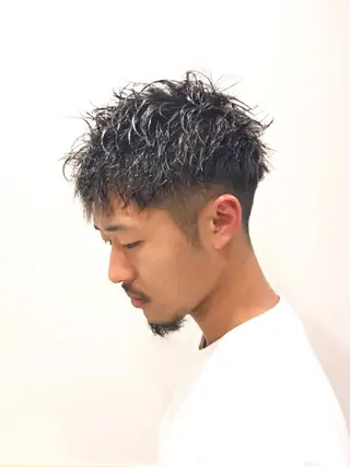 ショート ゼロスバーバーショップ所属・予約1000件超 ✨メンズパーマのヘアスタイル