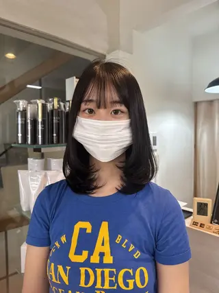 ミディアム MIREI /韓国風 /大阪美容室のヘアスタイル