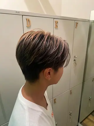 ショート ハイトーンカラー/エ クステ/デザインのヘアスタイル