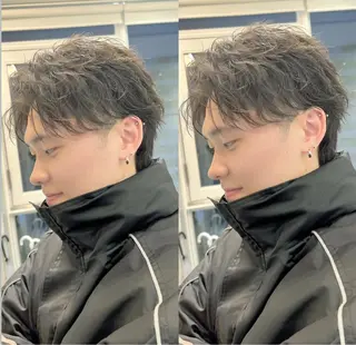 カラー パーマ メンズ ＆g share salon_アンジーシェアサロン仙台所属・【メンズ特化・ パーマ】リュウのヘアスタイル