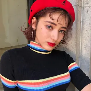 ミディアム カラー moana surfriderのヘアスタイル