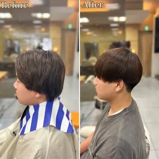 ミディアム パーマ メンズ 🔮メンズ縮毛矯正 毛流れパーマ💎竹永のヘアスタイル