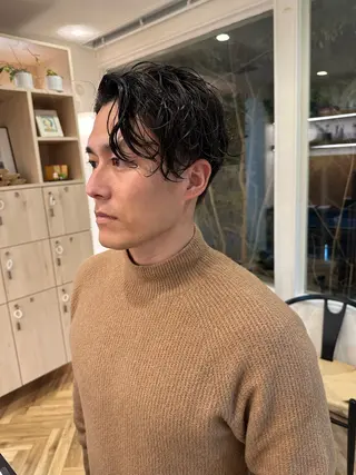 パーマ メンズ 奧村 真奈のヘアスタイル