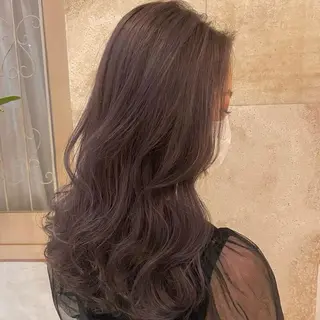 セミロング カラー ブリーチなし/暖色/ 透明感/ririkaのヘアスタイル