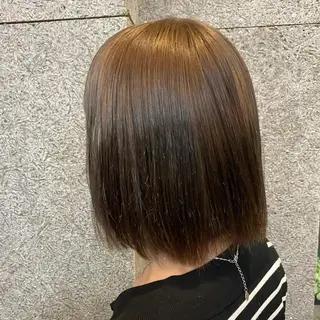 ミディアム 暖色艶color / ボブ🦩Rioのヘアスタイル