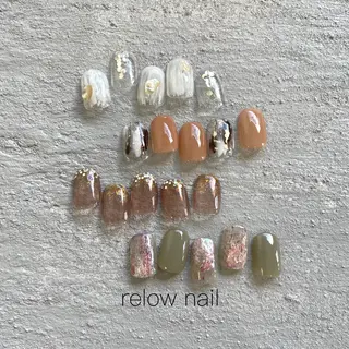 ネイル anyora nail salon所属・大人ワンホン キラキラ／Ayanoのネイルデザイン