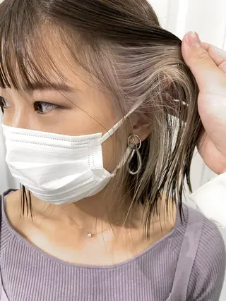 ミディアム カラー ヘアアレンジ kai .のヘアスタイル