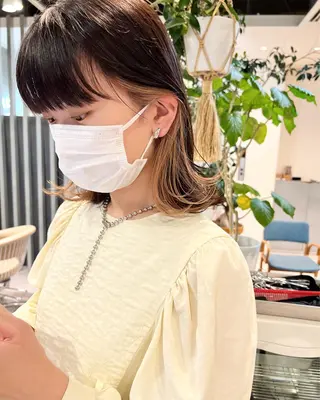 ミディアム カラー レイヤーカット/ ヘッドスパ/ゆうきのヘアスタイル