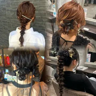 ヘアアレンジ kaho/ 透明感カラー🫧のヘアスタイル