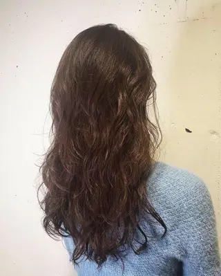 ロング カラー パーマ美容師 hanaのヘアスタイル
