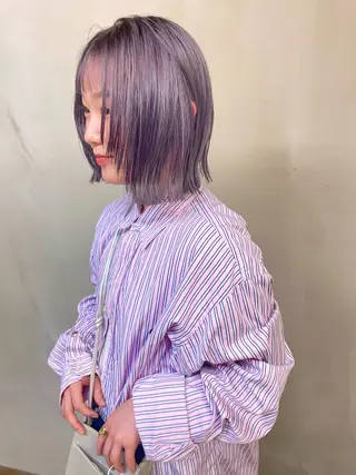 ミディアム カラー パーマ ヘアアレンジ メンズ キッズ ネイル マツエク・マツパ アイブロウ tatsumi/ボブ ウルフ/レイヤーのヘアスタイル