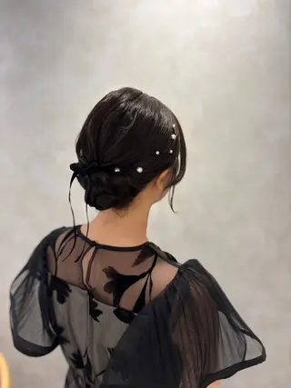 ミディアム ubu share salon所属・鈴村緋女／ヘアセット ／耳ツボジュエリーのその他イメージ