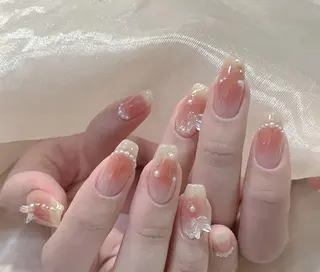 ネイル By moonネイル 🌷ワンホン/韓国風のネイルデザイン