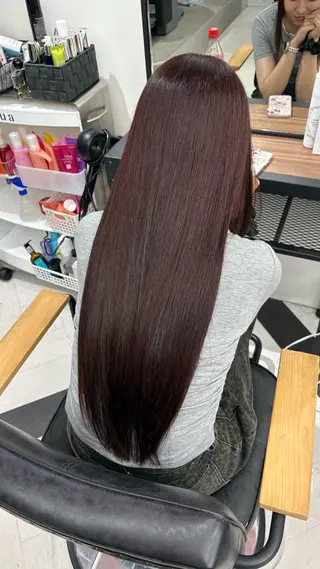 ロング カラー 似合わせカラー✩.* ハイトーン/リナのヘアスタイル