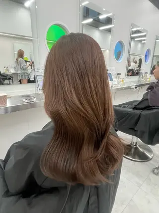 ロング 艶髪ハイトーンカラー 渋谷🎀ririkaのヘアスタイル