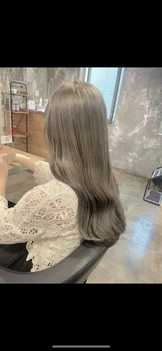 ロング カラー パーマ ヘアアレンジ メンズ 透明感カラー・レイヤ ー🎀amika🎀のヘアスタイル