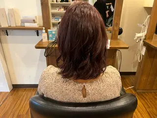 カラー 馬場 麻奈美のヘアスタイル