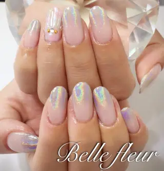 ミディアム ネイル Belle fleurのネイルデザイン