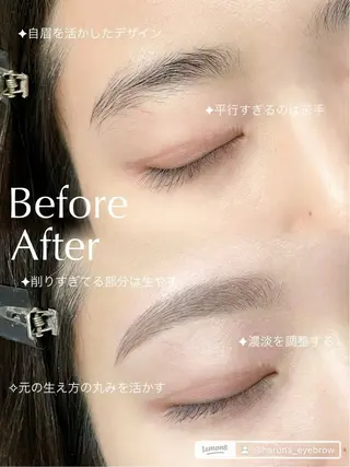 アイブロウ 似合わせ眉毛まつげ✦ haruna⟡⁺.のマツエク・マツパデザイン