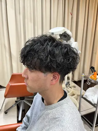 ショート パーマ メンズ AROH  men's cut&men's perm 船橋店所属・🧊メンズ特化🧊 高木航希のヘアスタイル