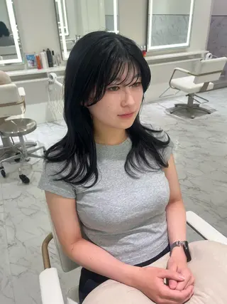 セミロング ParveMix /石田 佳澄🩶のヘアスタイル