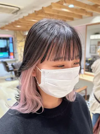 ミディアム 新宿 木下拓哉のヘアスタイル