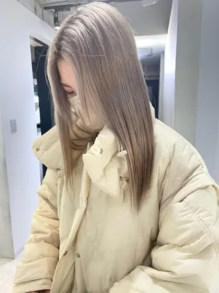 セミロング カラー 心斎橋/ブリーチ minamiのヘアスタイル