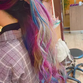 ロング カラー 原宿サロン代表 デザインカラー伊藤卓のヘアスタイル