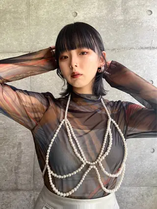 ミディアム カラー Brown 藤沢店のヘアスタイル