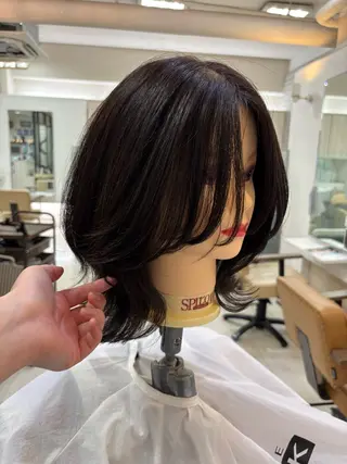 セミロング HairMake NEW YORK所属・カットモデル募集/ 加藤美月のヘアスタイル