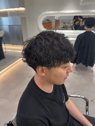 パーマ メンズ ブリーチ/パーマ特化 片平和寿のヘアスタイル