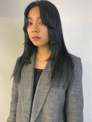 ミディアム 森貴裕/ベージュ/ パーマ/オリーブのヘアスタイル