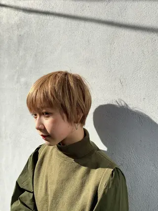 ショート カラー メンズ特化 刈り上げない/金井のヘアスタイル