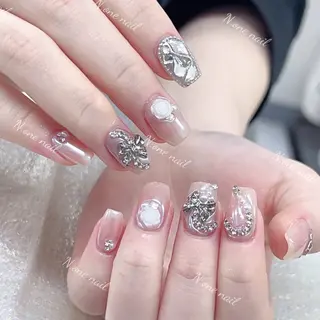 ネイル 長いだし/スカルプ/ パラシェルN.oneのネイルデザイン