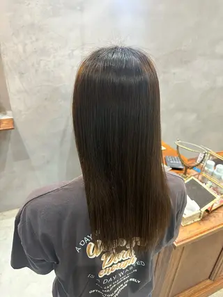 ロング 韓国ヘア/透明感 カラー/金子 愛優のヘアスタイル