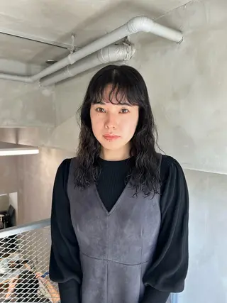 セミロング パーマ bob/ aoiのヘアスタイル