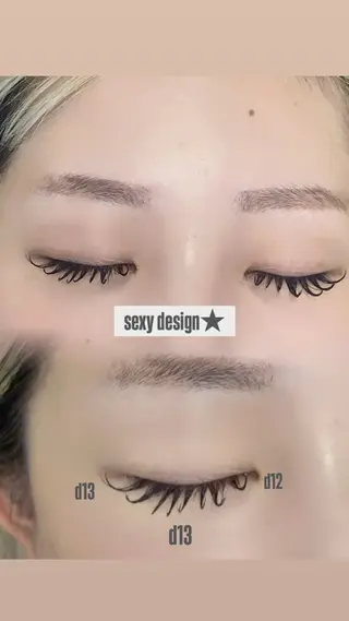 マツエク・マツパ MELL KONATSUのマツエク・マツパデザイン